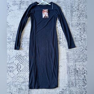 naked wardrobe slit dress